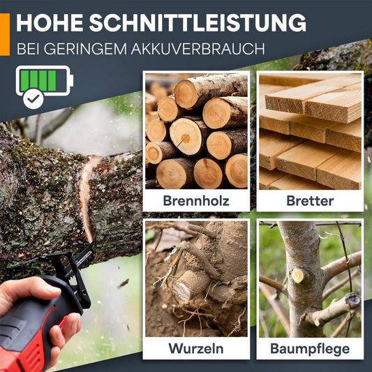 BAURIX Säbelsägeblatt Holz, 5 Stück, 240 mm, 5 TPI, Sägeblatt Säbelsäge (für schnelle und saubere Schnitte, 5 - St), Säbelsägeblatt für Grobholz, Nassholz, Brennholz, lebendes Holz - kuhlmann.hausgeraete