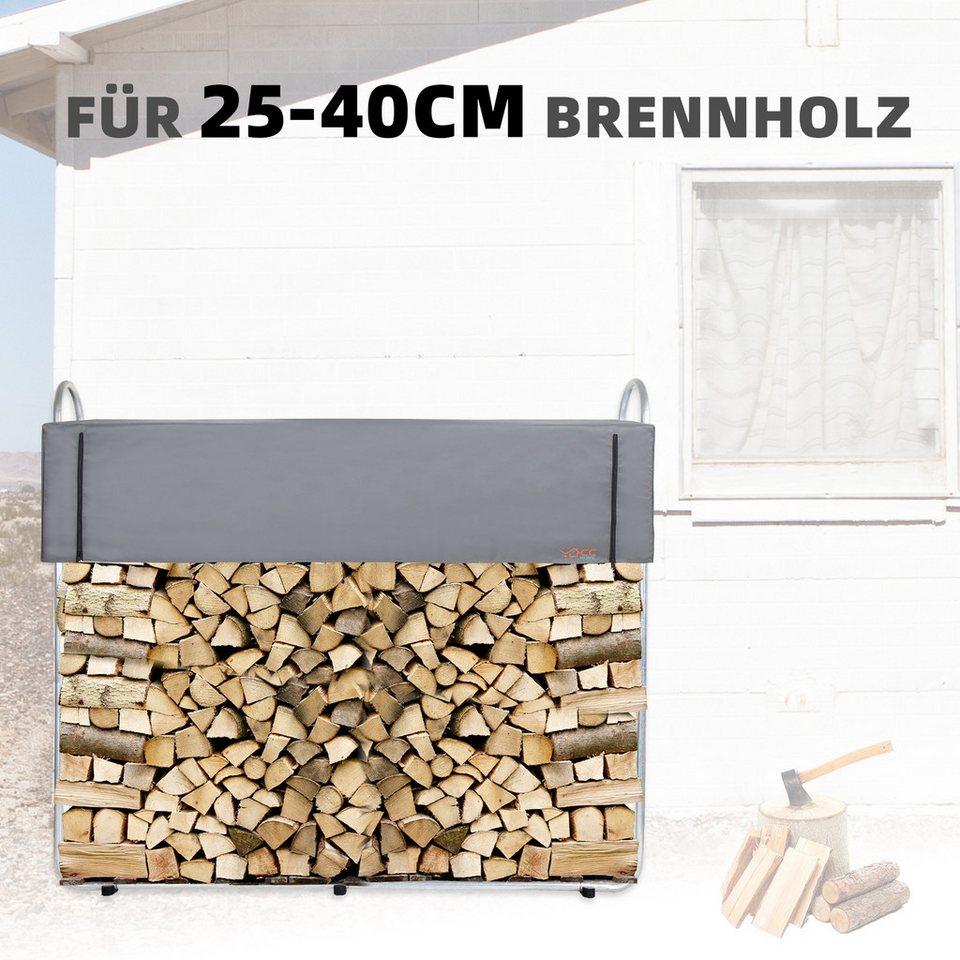 CCLIFE Kaminholzregal Kaminholzregal Metall Aussen Stapelhilfe für Brennholz - kuhlmann.hausgeraete