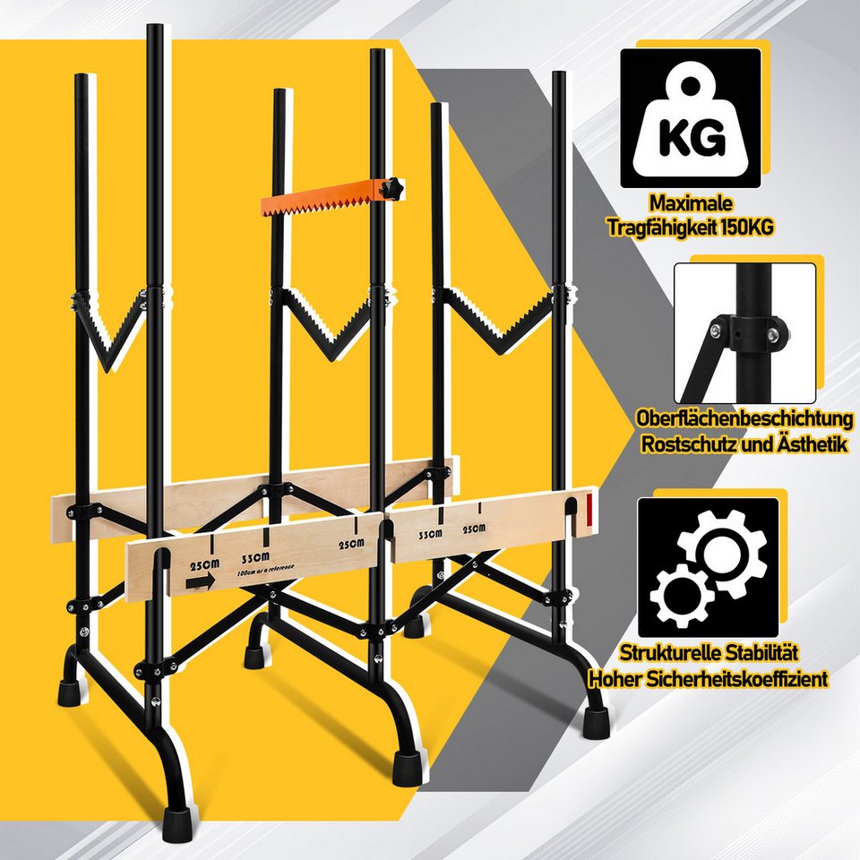 Clanmacy Sägebock Sägebock von Brennholz stabil Motorsäge Säge Holzsägebock Sägegestell