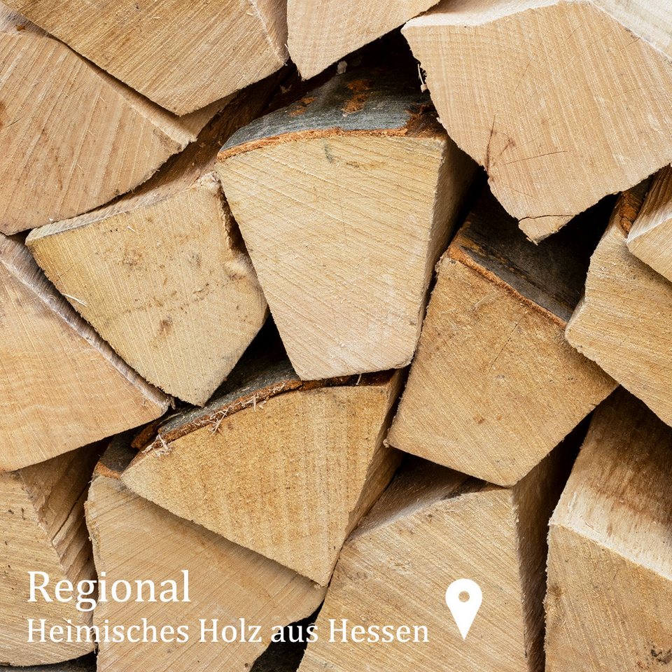 Flameup Kaminholz Brennholz Kaminholz Holz 20kg Ofen Kamin Kaminofen Grill Buche 25 cm, 20 kg - kuhlmann.hausgeraete