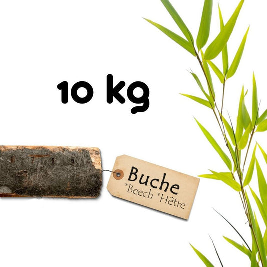 BooGardi Kaminholz Feuerholz kaminfertig, 10 kg, (Buchenholz 10kg im Karton), Hartholz getrocknet Ofenholz Buche Eiche Kiefer