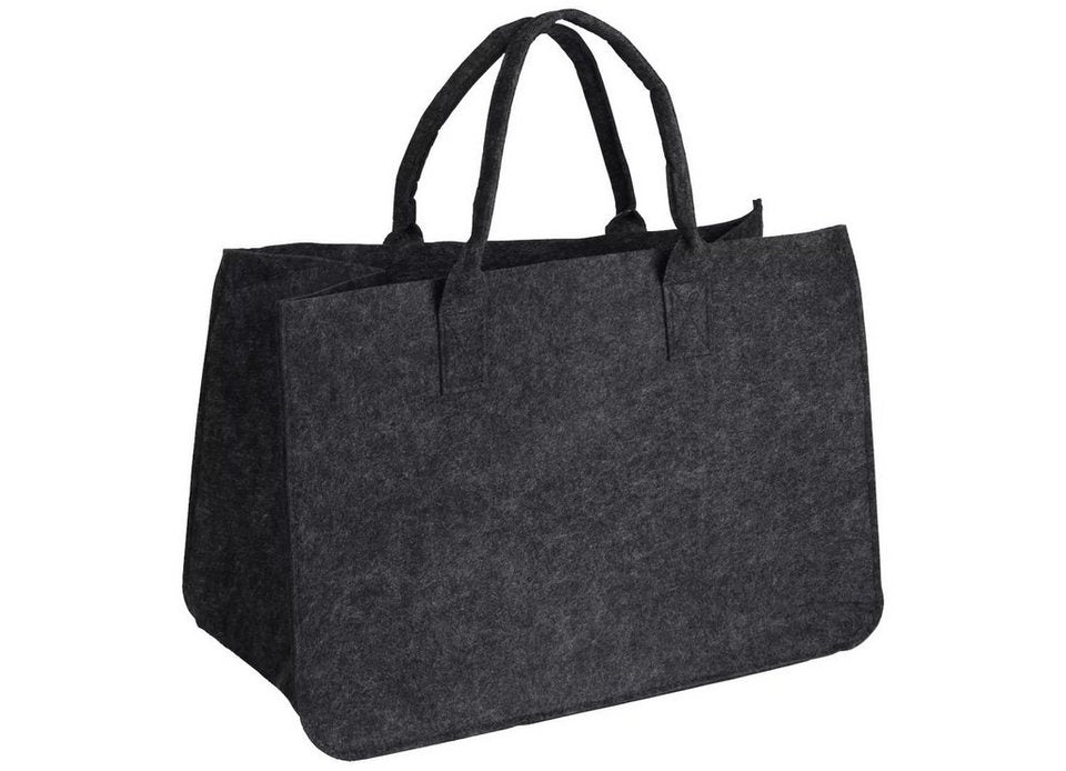 BURI Tragetasche Filztasche Kamin Brennholz Korb Tragen Shopper Aufbewahrung Einkäufe - kuhlmann.hausgeraete