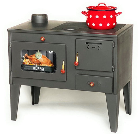 DanDiBo Grillkamin Gartenofen Outdoor Kaminofen mit Backfach und Herdplatte Kamin Ofen - kuhlmann.hausgeraete