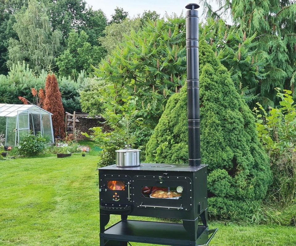 ECOfoxx Grillkamin Gartenherd ELISE - XL - Notkocher - kuhlmann.hausgeraete
