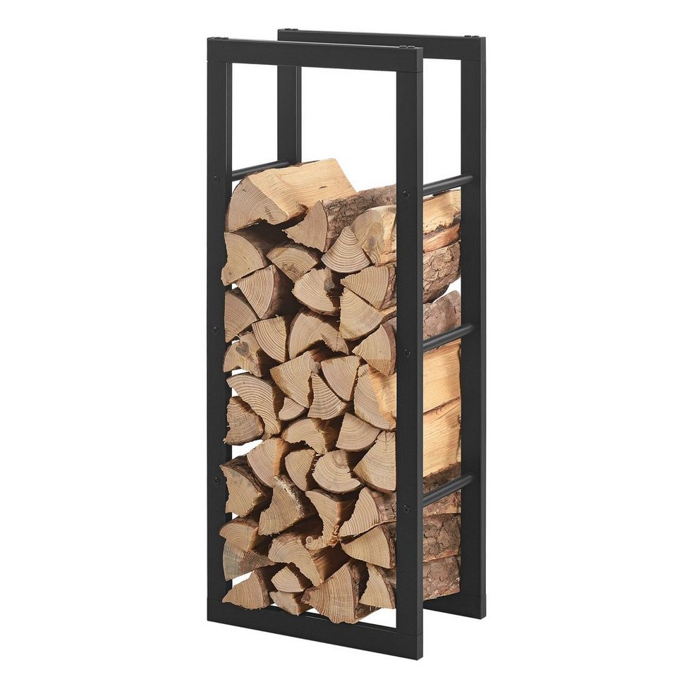 en.casa Kaminholzregal, BxTxH:40x25x100 cm, »Täby« Brennholzregal Metall 40x25x100cm - kuhlmann.hausgeraete