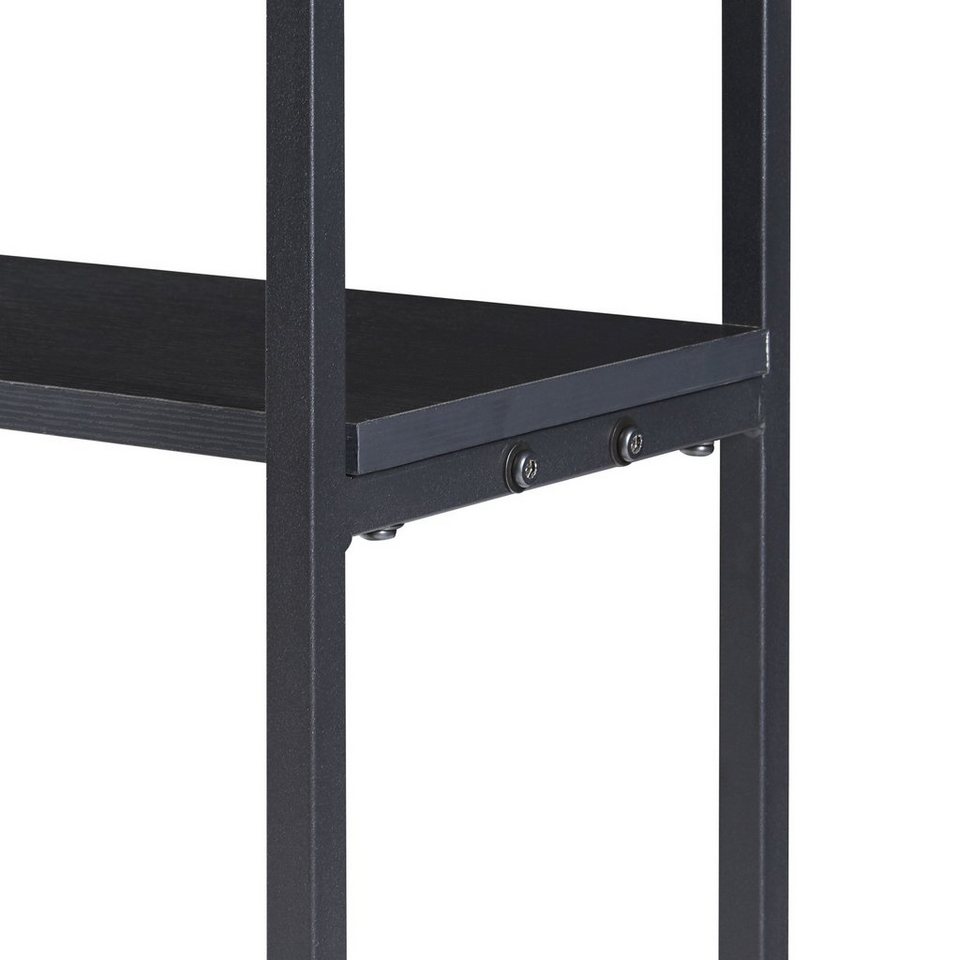 en.casa Kaminholzregal, BxTxH:60x30x112 cm, »Turku« mit Ablagen aus Stahl für Innen - kuhlmann.hausgeraete