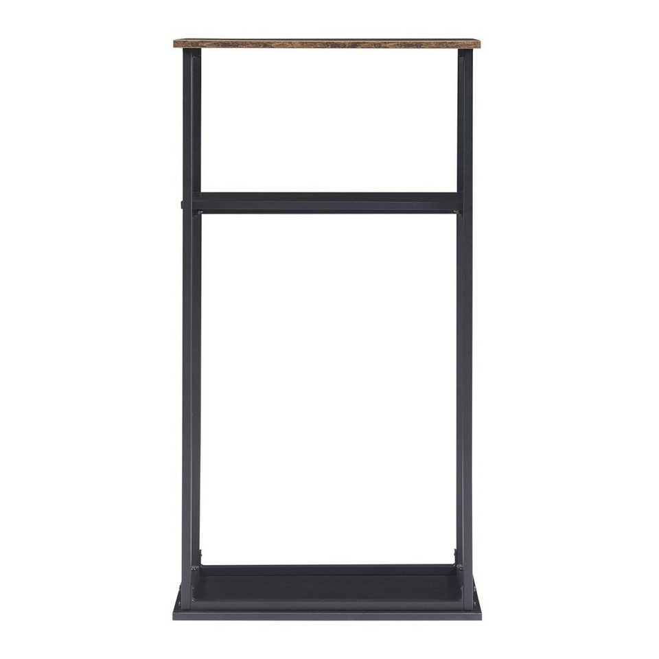 en.casa Kaminholzregal, BxTxH:60x30x112 cm, »Turku« mit Ablagen aus Stahl für Innen - kuhlmann.hausgeraete