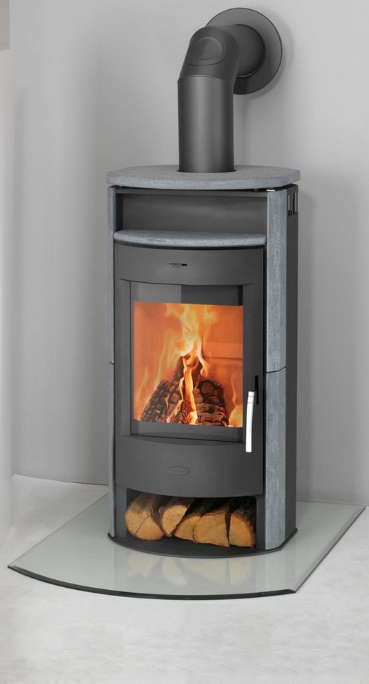 Fireplace Kaminofen Heathus MAIA Speckstein, 6,0 kW, Tee - und Holzfach - kuhlmann.hausgeraete