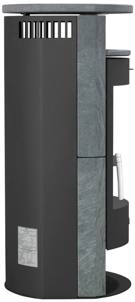 Fireplace Kaminofen Heathus MAIA Speckstein, 6,0 kW, Tee- und Holzfach