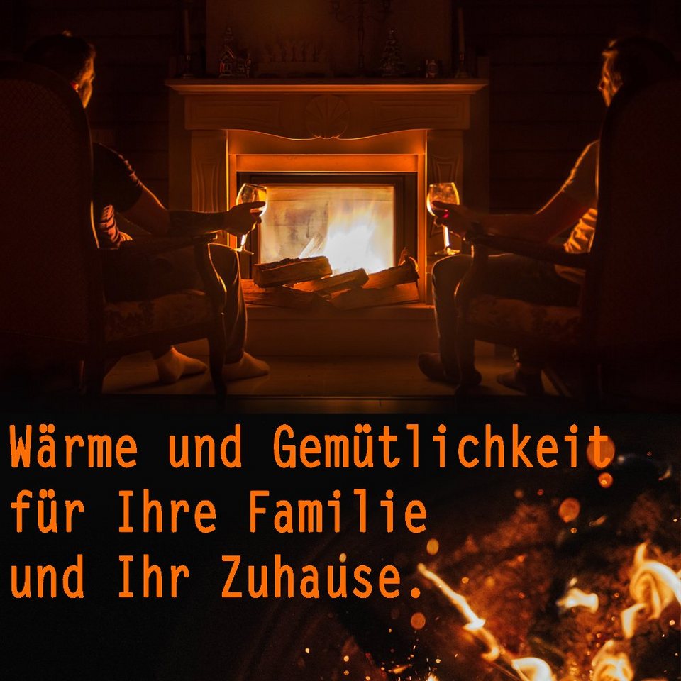 Flameup Kaminholz Brennholz Kaminholz gemischt 20 kg Holz Ofen Hartholz Weichholz 25 cm, 20 kg