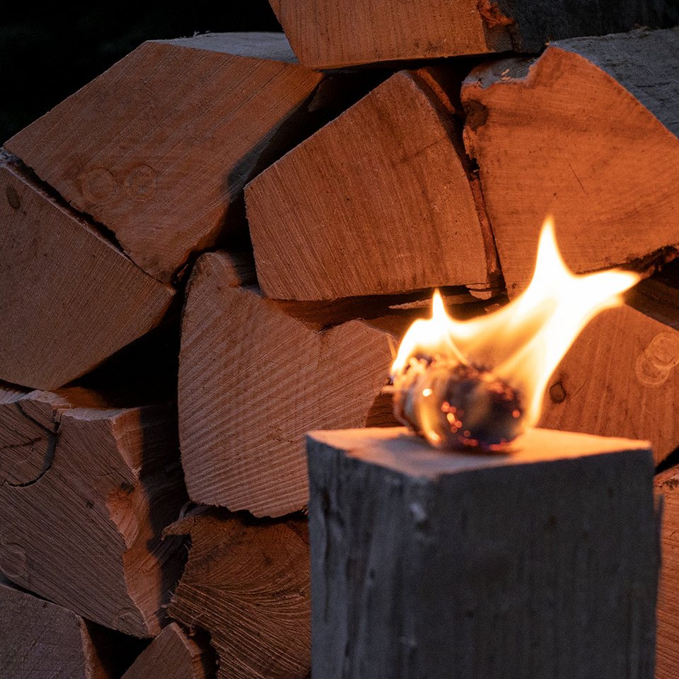 Flameup Kaminholz Brennholz Kaminholz Holz 20kg Ofen Kamin Kaminofen Grill Buche 25 cm, 20 kg - kuhlmann.hausgeraete