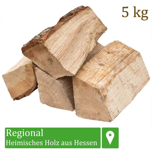 Flameup Kaminholz Brennholz Kaminholz Holz Eiche 5 - 500kg Ofen Kamin Kaminofen Grill 25cm, 5 kg - kuhlmann.hausgeraete