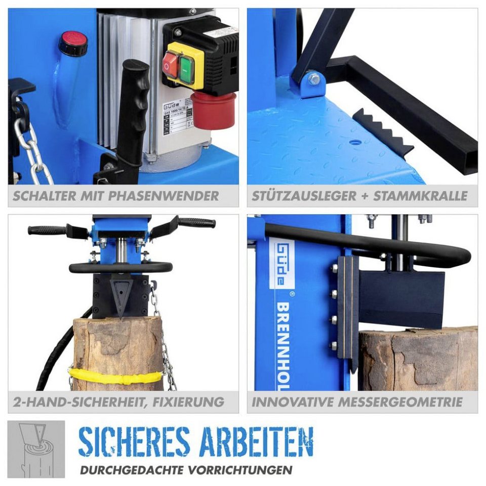 Güde Holzspalter Güde Holzspalter GHS 1000/14TE - A 14 t - kuhlmann.hausgeraete
