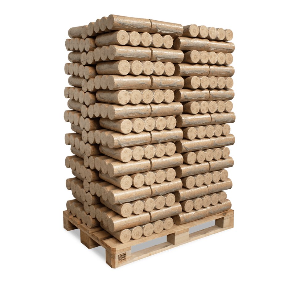HEIZFUXX Holzbriketts Nestro XL Blue, 960 kg, (Palette, 96 - St) - kuhlmann.hausgeraete
