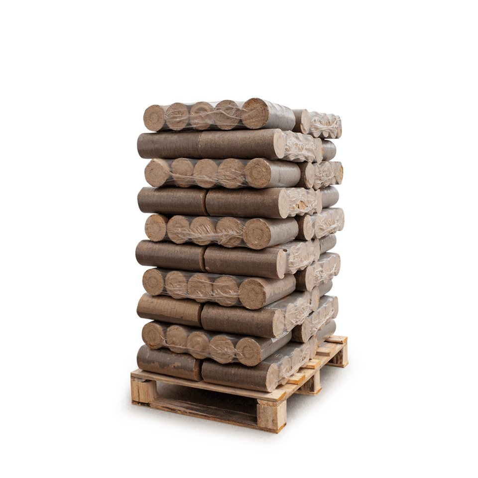 HEIZFUXX Holzbriketts Nestro XL Red, 300 kg, (Palette, 30 - St) - kuhlmann.hausgeraete
