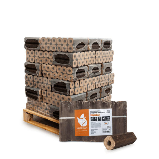 HEIZFUXX Holzbriketts PiniKay Octagon, 300 kg, (Palette, 30-St)