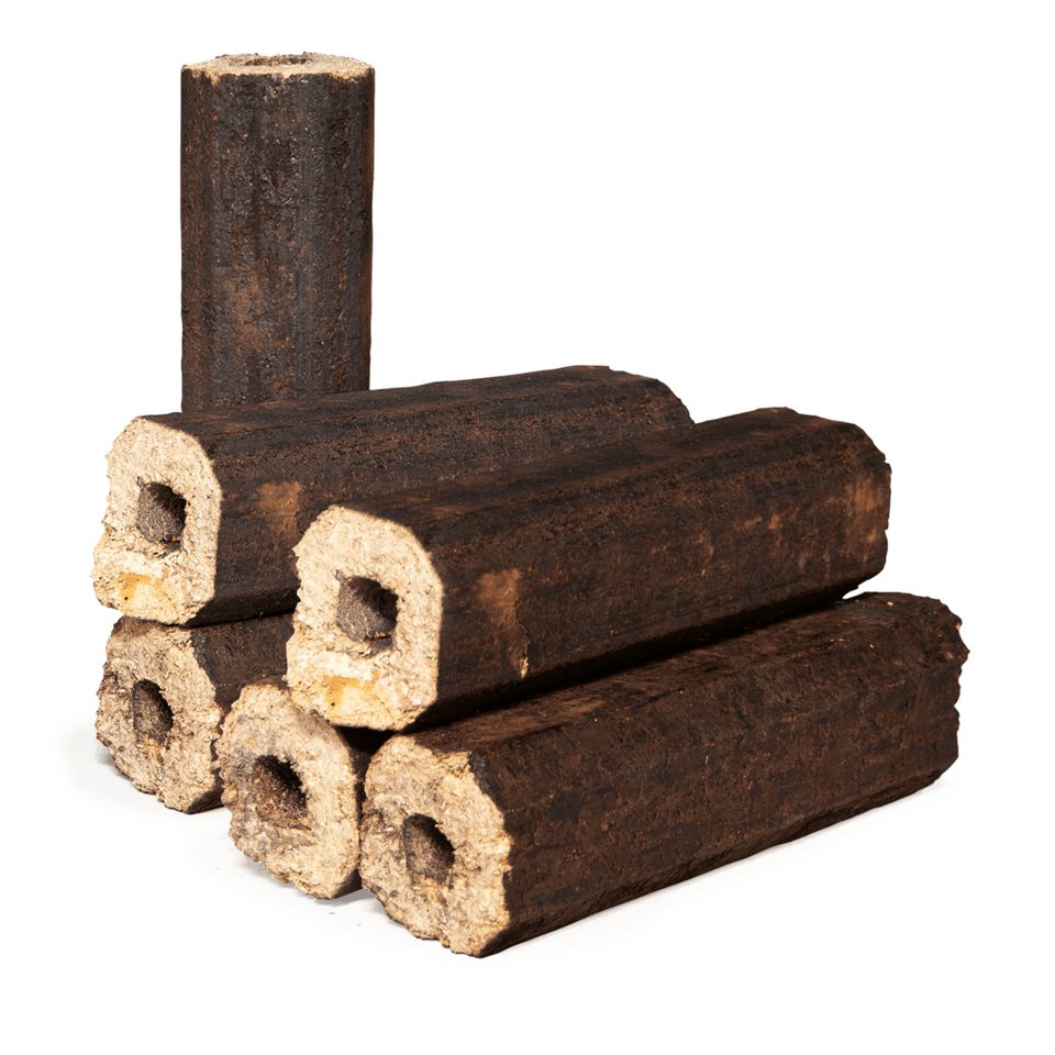 HEIZFUXX Holzbriketts PiniKay Octagon, 300 kg, (Palette, 30-St)
