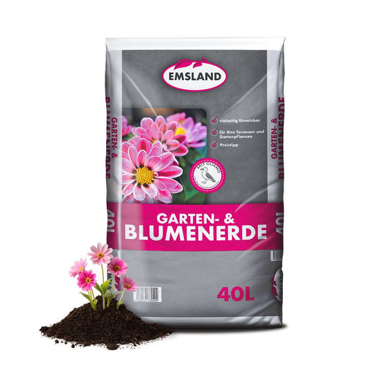 JSM - Brennholz Blumenerde JSM - Emsland Garten & Blumenerde 40 L, Für Innen - & Außenbereich geeignet - kuhlmann.hausgeraete