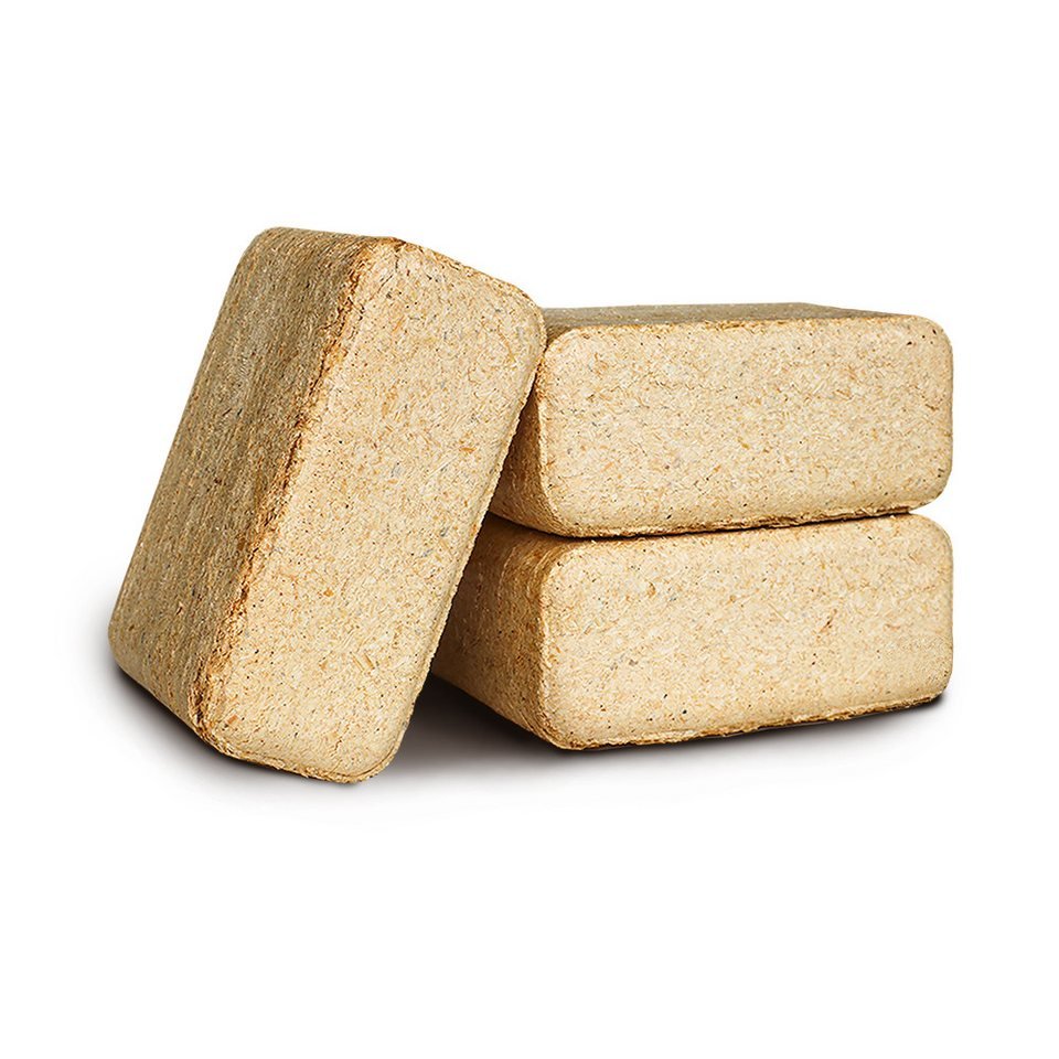 JSM - Brennholz Holzbriketts Holzbriketts aus Kiefernholz (100% Kiefer), 20 kg, Material: Kiefernholz - kuhlmann.hausgeraete