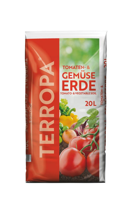 JSM-Brennholz Pflanzerde JSM - Terropa Tomaten- & Gemüse Erde 2 x 20 L, 2x20 Liter