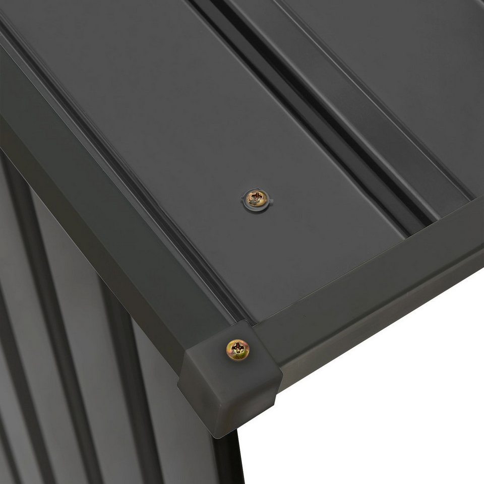 Juskys Kaminholzregal Enno, 1 m² Grundfläche, wetterfeste, stabile Konstruktion