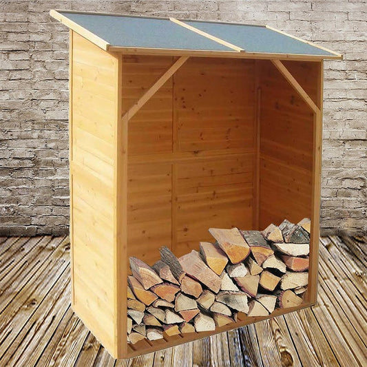 Melko Kaminholzregal Kaminholzregal Brennholzregal Regal Kaminholz Brennholz Unterstand, BxTxH:134x75x160 cm, (Stück, 1 - St., Stück), Imprägniert - kuhlmann.hausgeraete