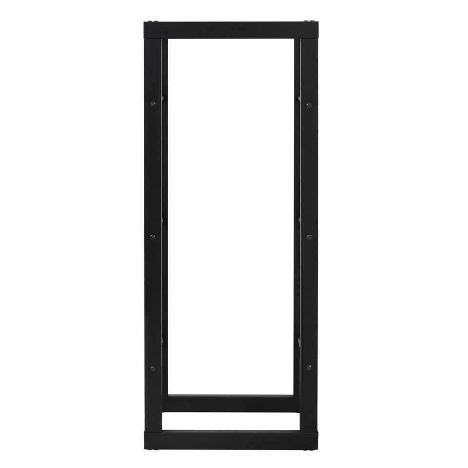 ML - DESIGN Kaminholzregal Indoor Feuerholzregal Stapelhilfe für Brennholz Design Kaminholzlager, BxTxH:40x25x100 cm, Brennholzregal zum Lagern von Kantholz aus pulverbeschichtetem Stahl - kuhlmann.hausgeraete