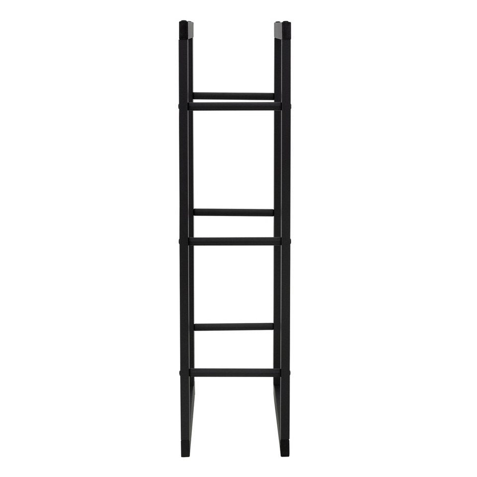 ML - DESIGN Kaminholzregal Indoor Feuerholzregal Stapelhilfe für Brennholz Design Kaminholzlager, BxTxH:40x25x100 cm, Brennholzregal zum Lagern von Kantholz aus pulverbeschichtetem Stahl - kuhlmann.hausgeraete