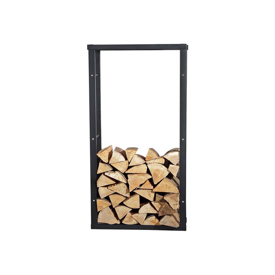 Mucola Kaminholzregal Kaminholzständer Brennholzregal Kaminholzablage Holzregal, BxTxH:60x25x100 cm, (Stück, 1 - St., Holzregal), Pulverbeschichtet - kuhlmann.hausgeraete